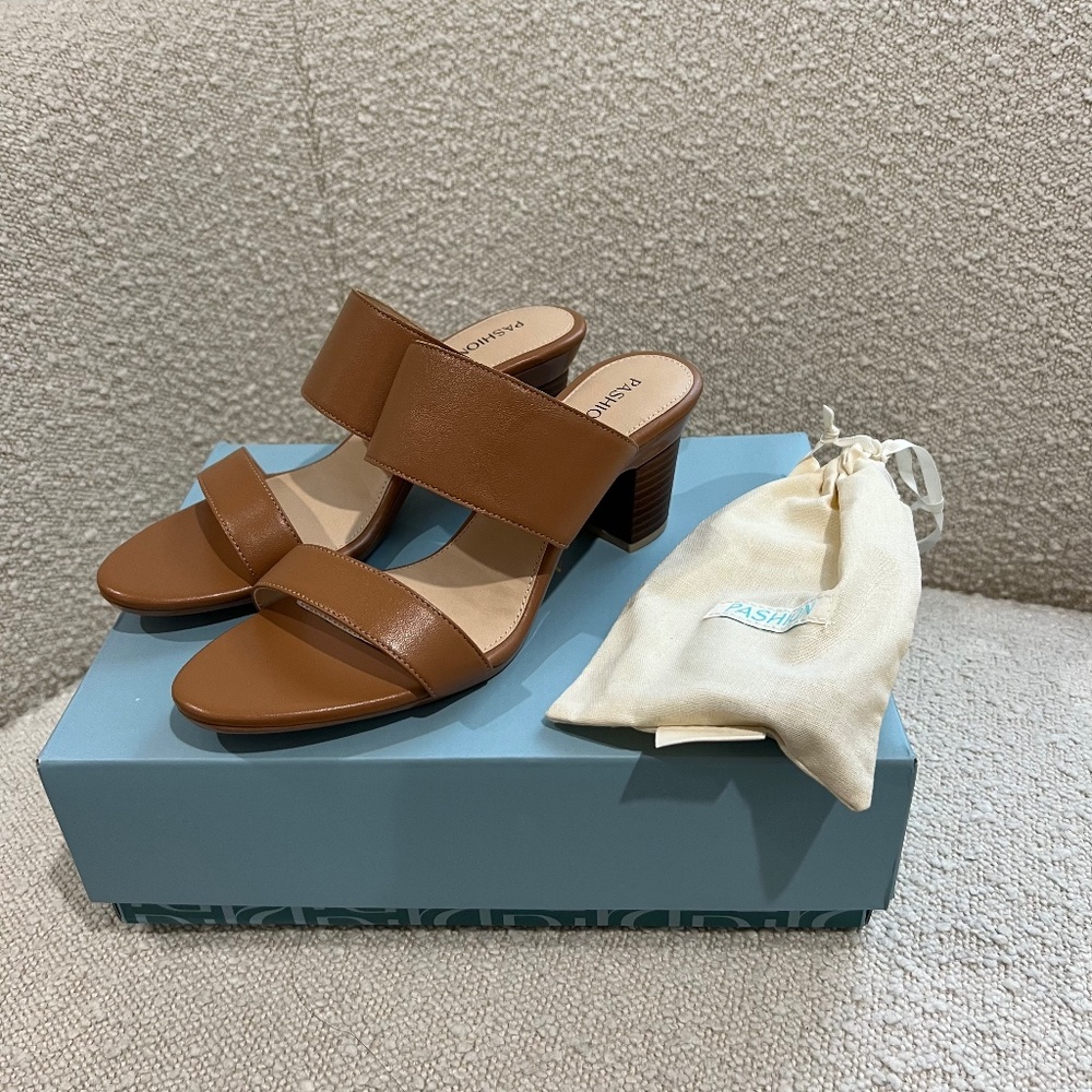 Pashion Convertible Slide Sandal 3” Block Heels (8.5)